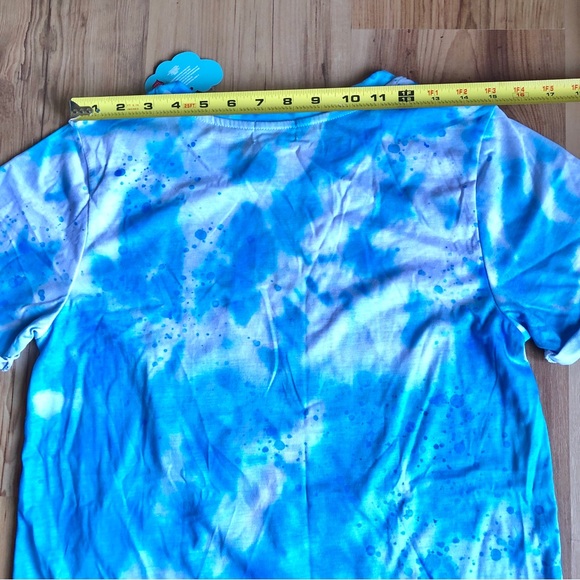 NEW JOJO SIWA Tie Dye Tee Shirt DANCE IT OUT Jojo & BowBow Large Blue Girl’s - Picture 10 of 16